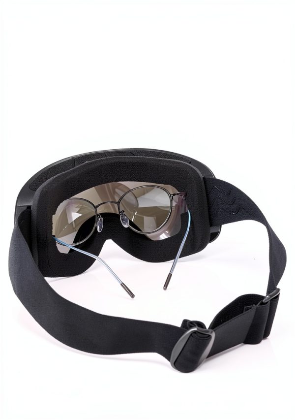 Adult Snow Goggles Black Frame-silver Lens-4