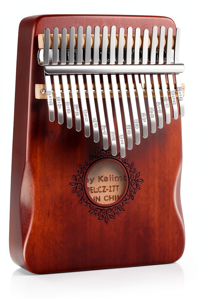 Everina Mahogany Wood Thumb Piano