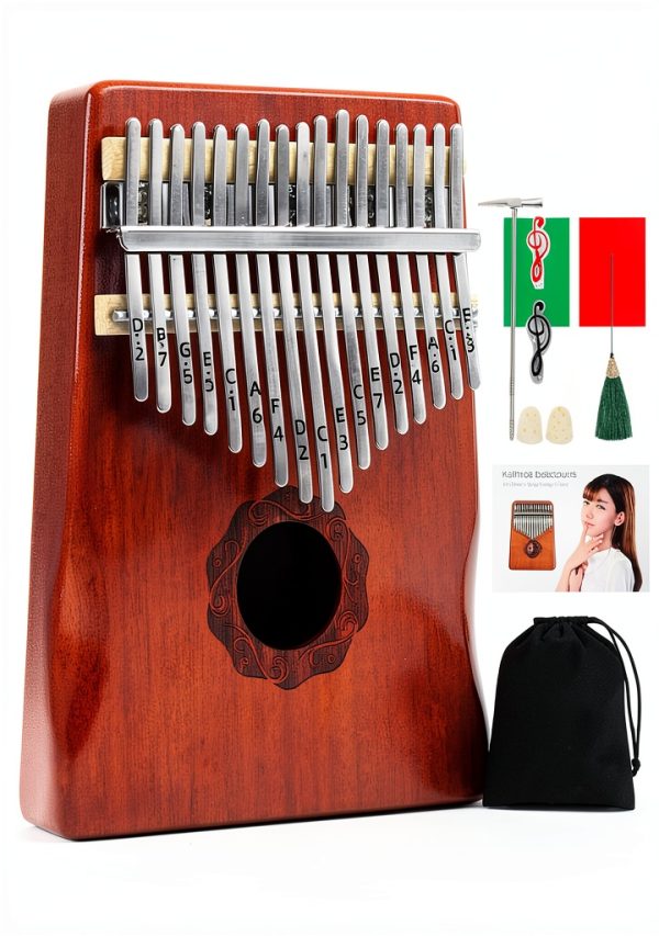 MELHA 17 Keys Thumb Piano Alloy Steel Musical Instrument-0