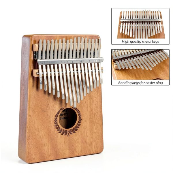 Mulucky Mahogany Wood Kalimba Musical Instrument-2