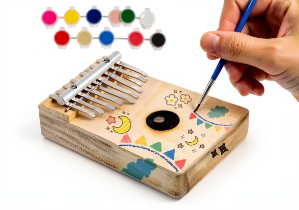 Milisten DIY Kalimba Kit Acrylic Metal-2