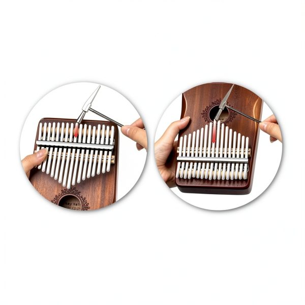 Everina Mahogany Wood Thumb Piano Musical Instrument-4