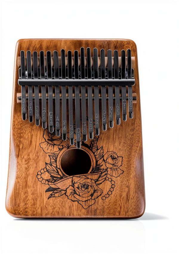 Rrayia Mahogany Thumb Piano Musical Instrument-5
