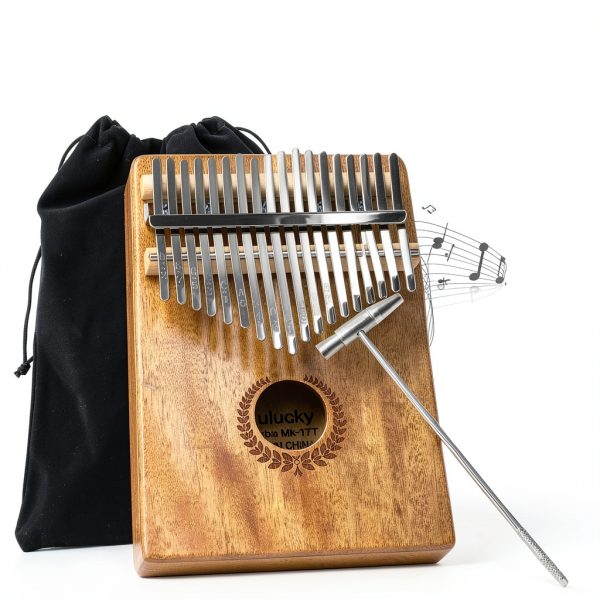Mulucky Mahogany Wood Kalimba Musical Instrument-3