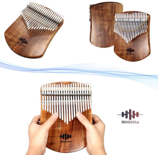 Moozica 21-Key Thumb Piano Wood-3