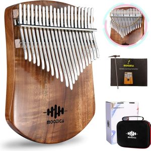 Moozica 21-Key Thumb Piano Wood-0
