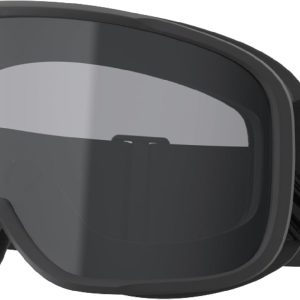Ski Goggles Matte Black Frame With Gray Lens-0