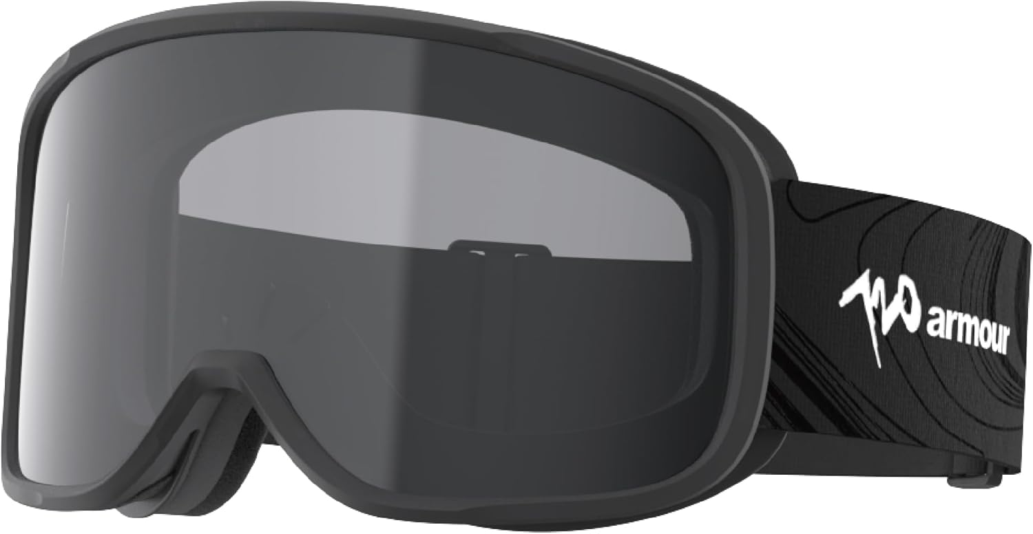 Ski goggles in action