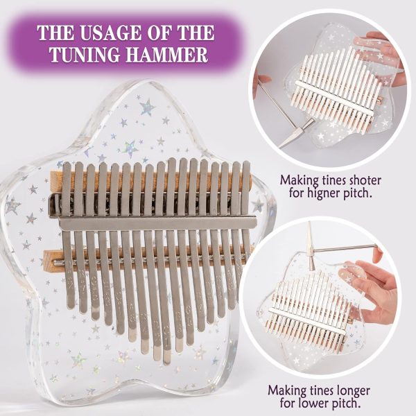 LUCKIPLUS 17 Key Kalimba Thumb Piano-2