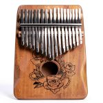 Rrayia Mahogany Thumb Piano Musical Instrument-0