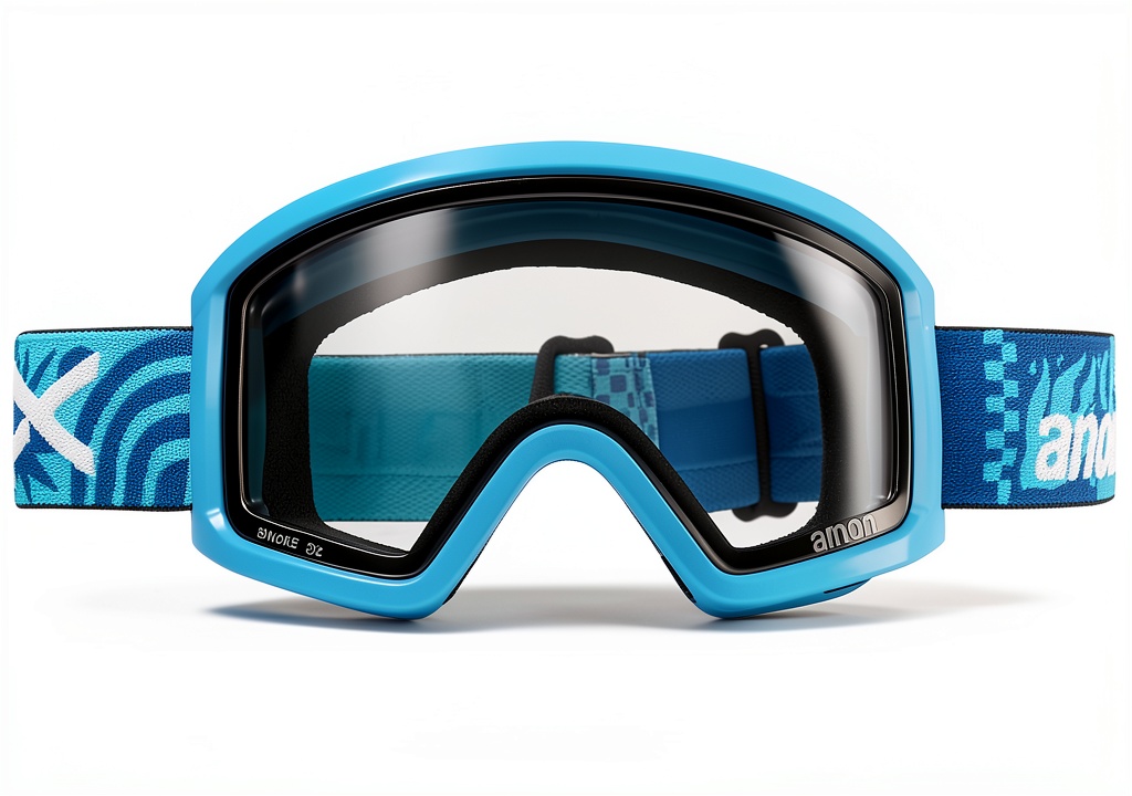 Anon Youth Snowmobile Goggles on a snowmobile face