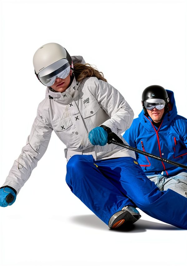 Adult Snow Goggles Black Frame-silver Lens-6