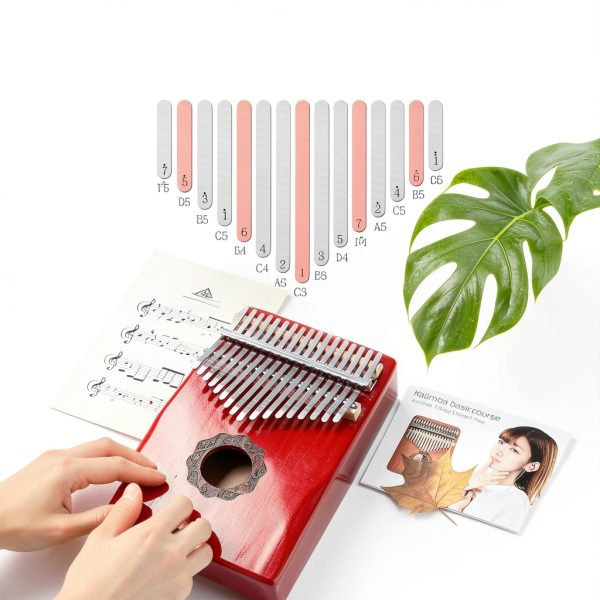 MELHA 17 Keys Thumb Piano Alloy Steel Musical Instrument-5