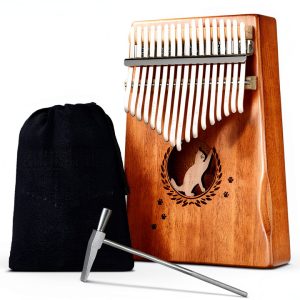 LEKATO 17 Keys Wooden Kalimba Thumb Piano-0