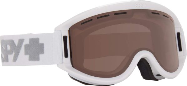 Spy Optic White Frame/Bronze Lens Goggles-0