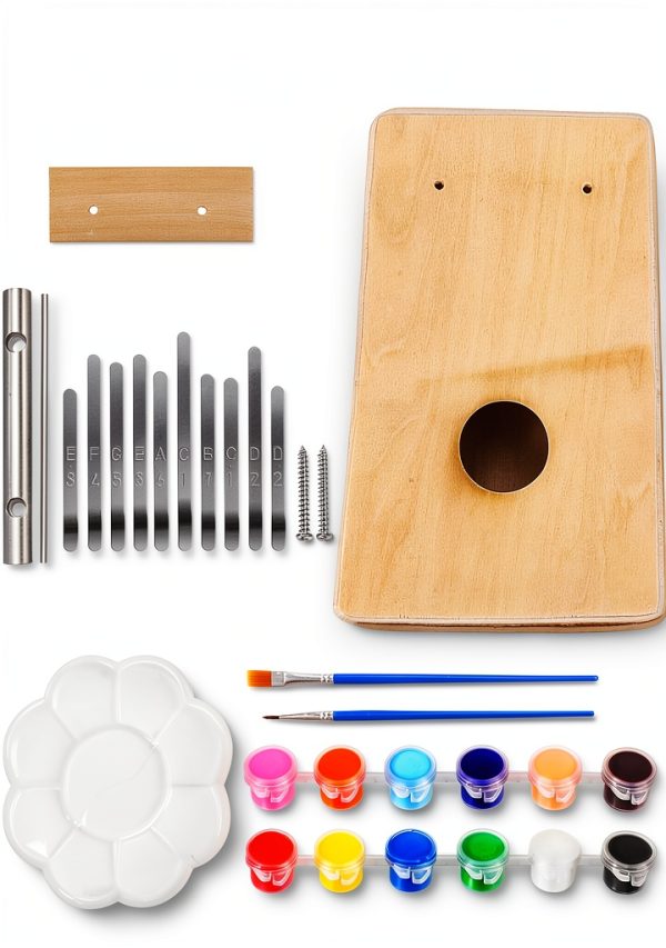 Milisten DIY Kalimba Kit Acrylic Metal-0