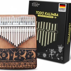 Kalimba 21 Keys Dark Brown Musical Instrument-0