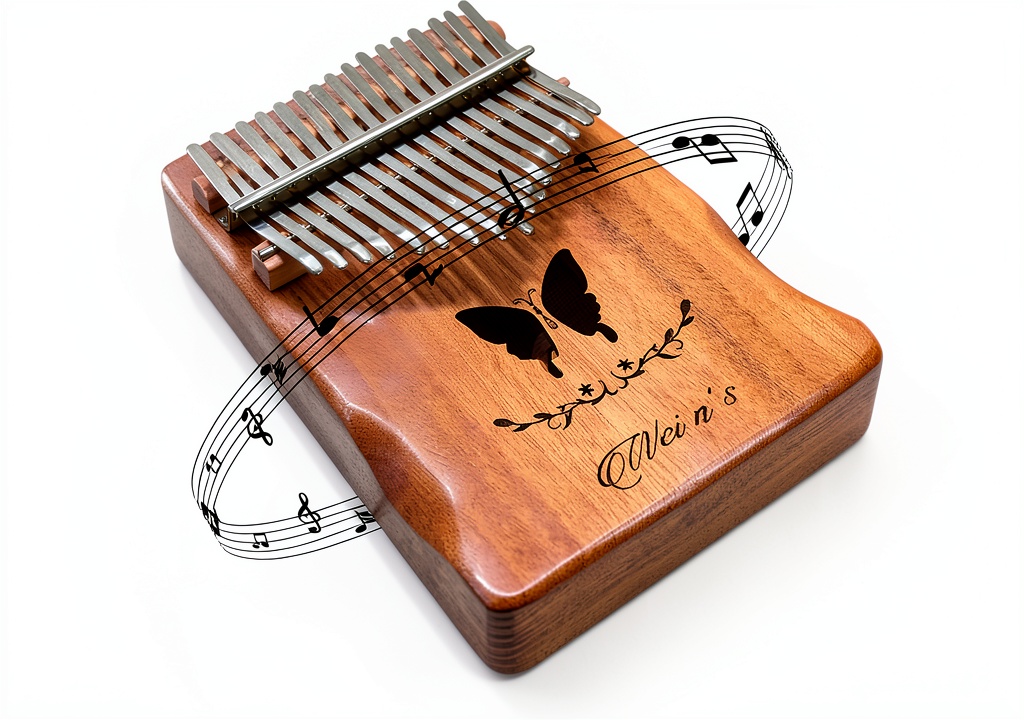 'Loyajun Mahogany Wood Kalimba'
