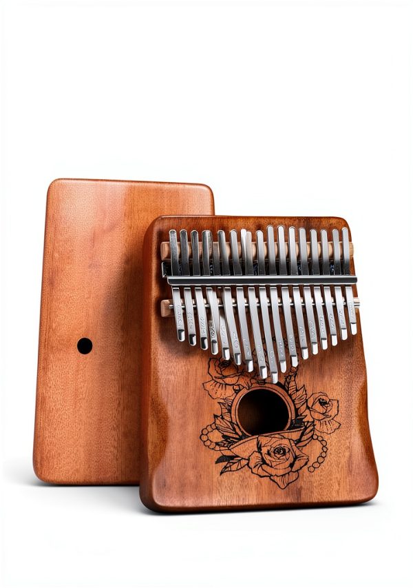 Rrayia Mahogany Thumb Piano Musical Instrument-3