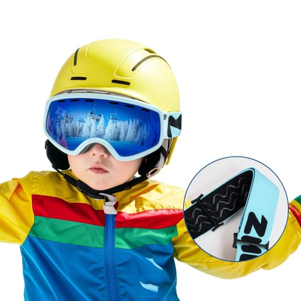 Kids Snowboarding Goggles Pavo TPU UV Frame-3