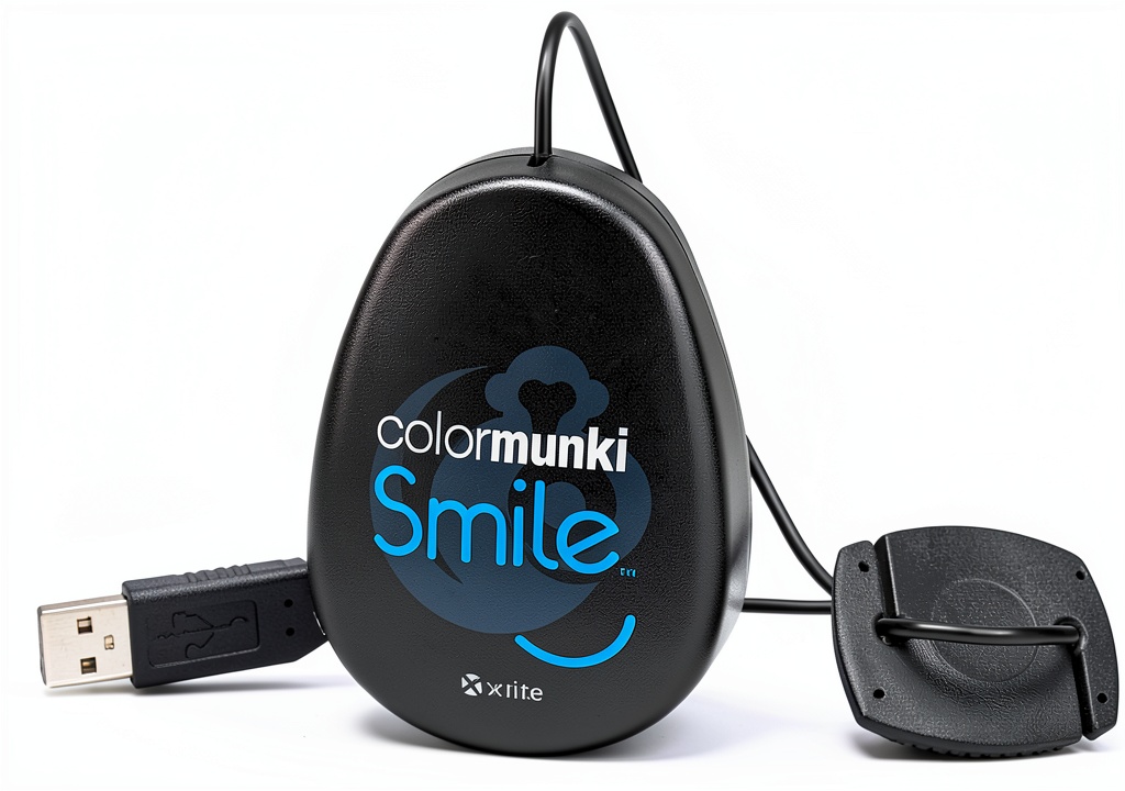 ColorMunki Smile being used on a gaming desk