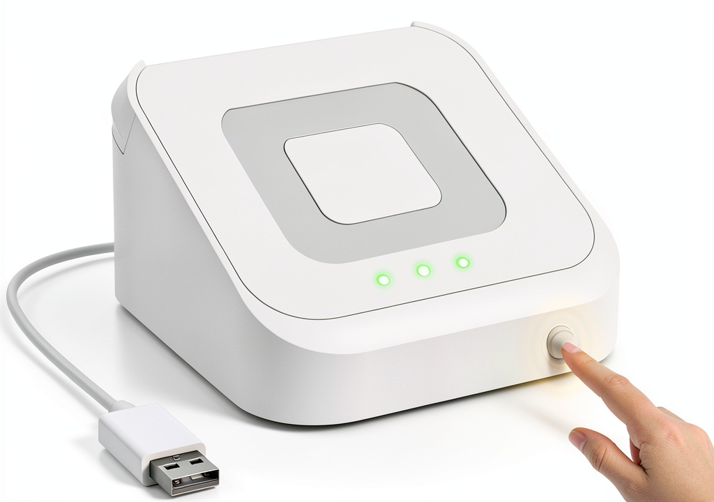 Square Reader dock placed on a coffee shop counter