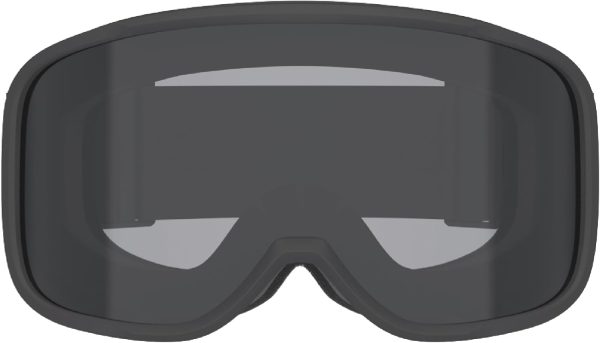 Ski Goggles Matte Black Frame With Gray Lens-1