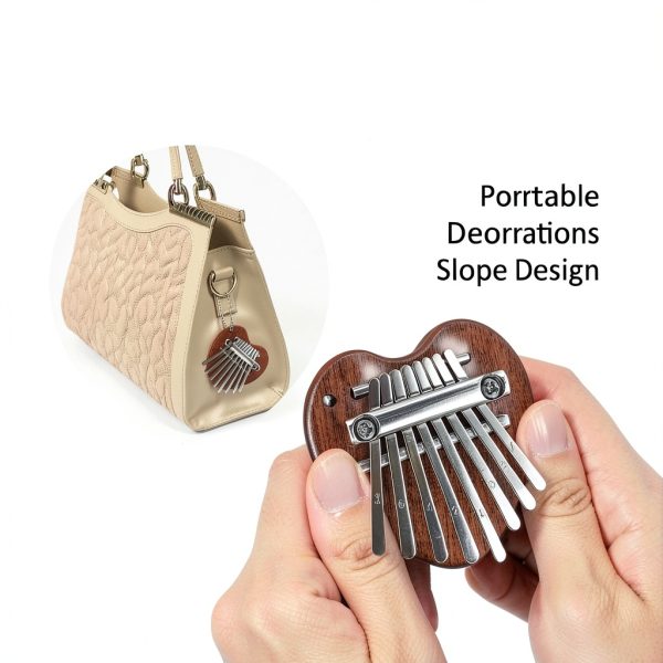 Tj Music 8-Key Kalimba Wood Thumb Piano-2