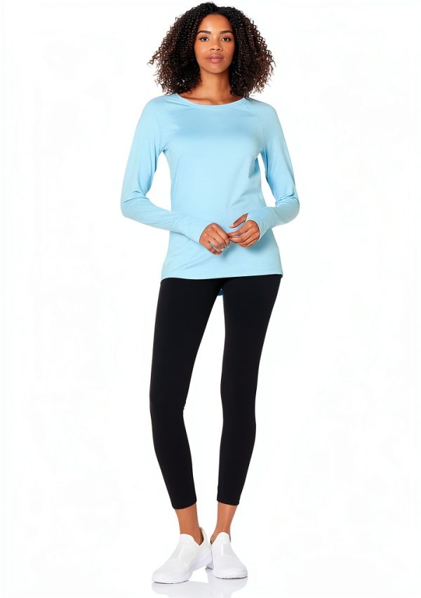Amazon Essentials Women's Long Sleeve Workout Top-4