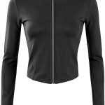 Women's Athletic Jacket Gihuo Slim Fit Zip-0