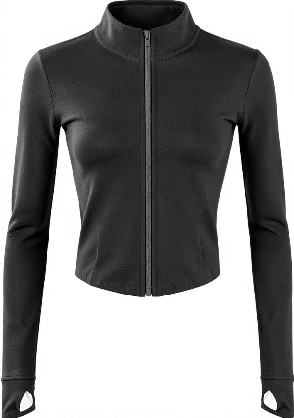 Women's Athletic Jacket Gihuo Slim Fit Zip-0