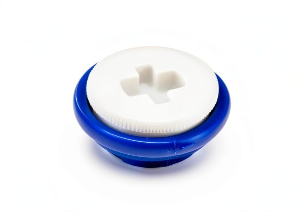 GREIF 15 Gallon Blue Food‑Grade Plastic Storage Drum with Carry Handle-3