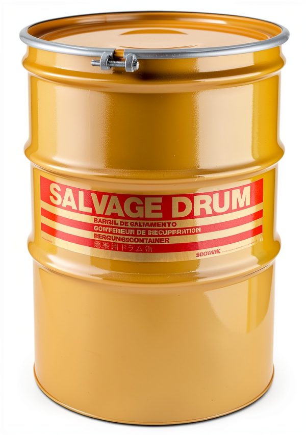 SKOLNIK Carbon Steel Open Head Salvage Drum 85 Gallon with Bolt Ring-0